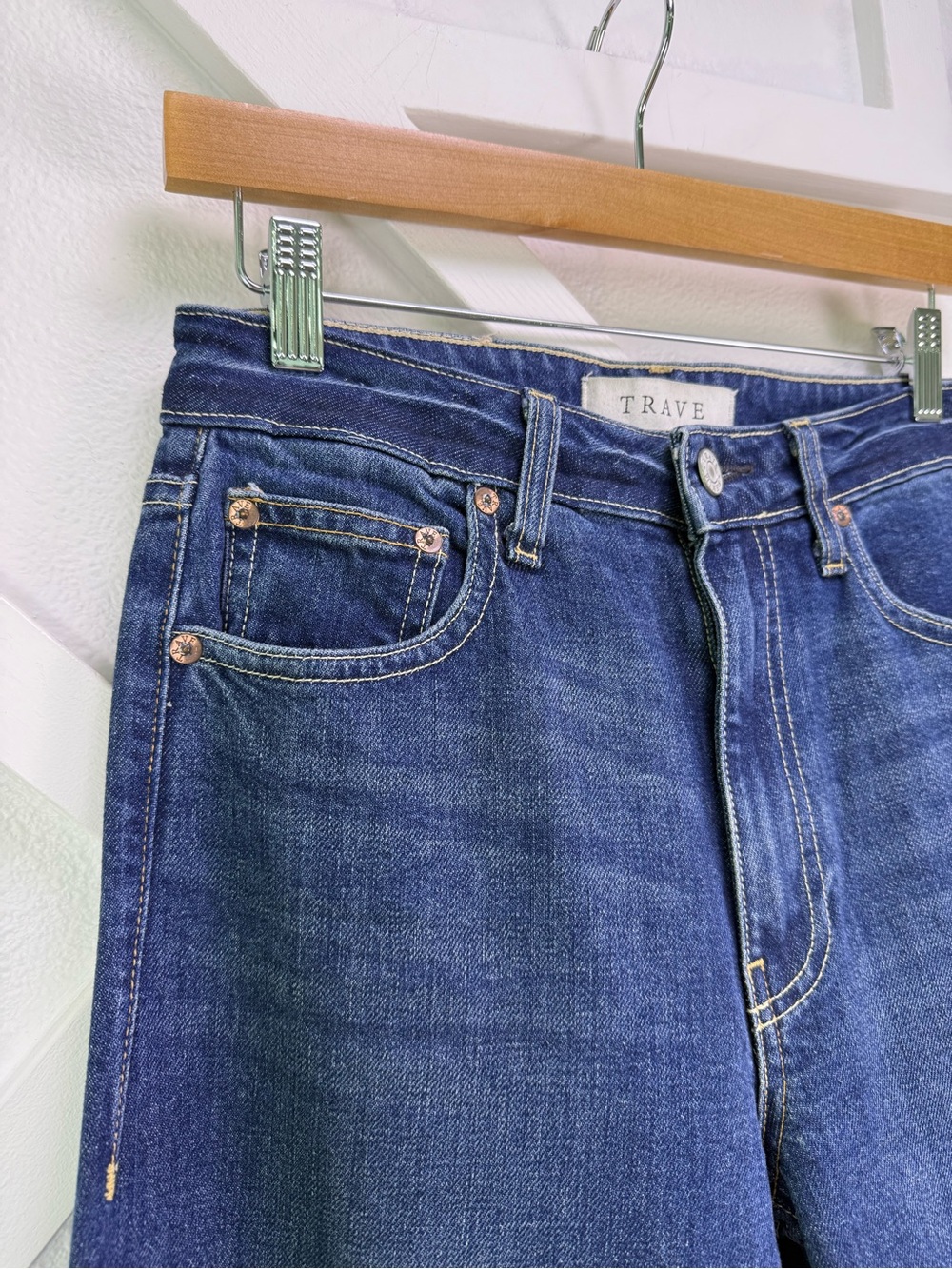Trave Joan Wide Leg Jean In Wonderwall Size 27 Revolve Made In California - Picture 4 of 12